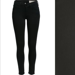 Rag & Bone Cropped Black Legging Jeans